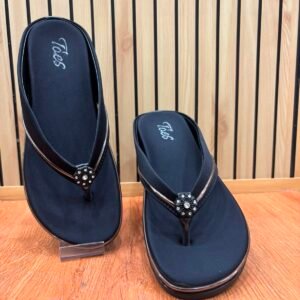 Toes Girls Sandal Black
